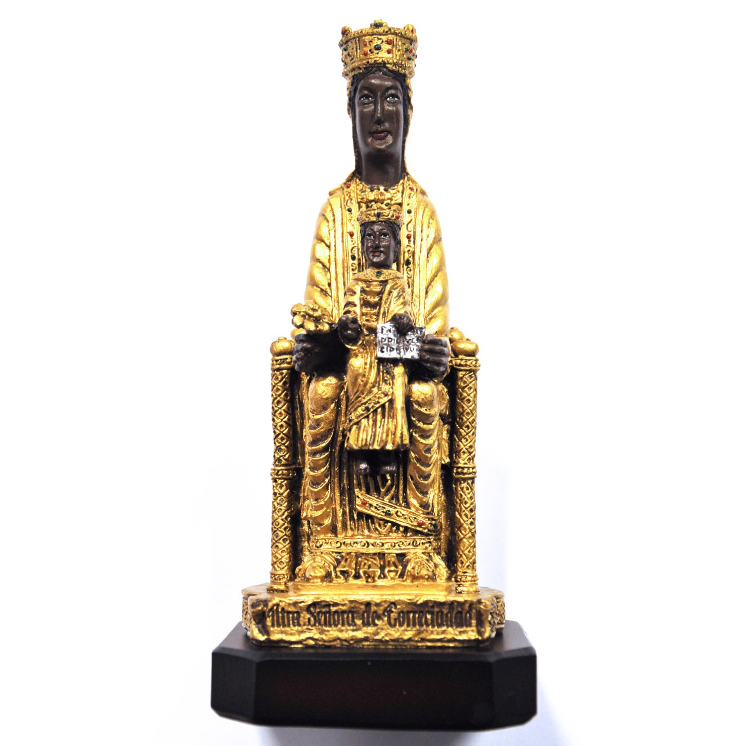 Virgen de Torreciudad pintada a mano - 21 cm. alto