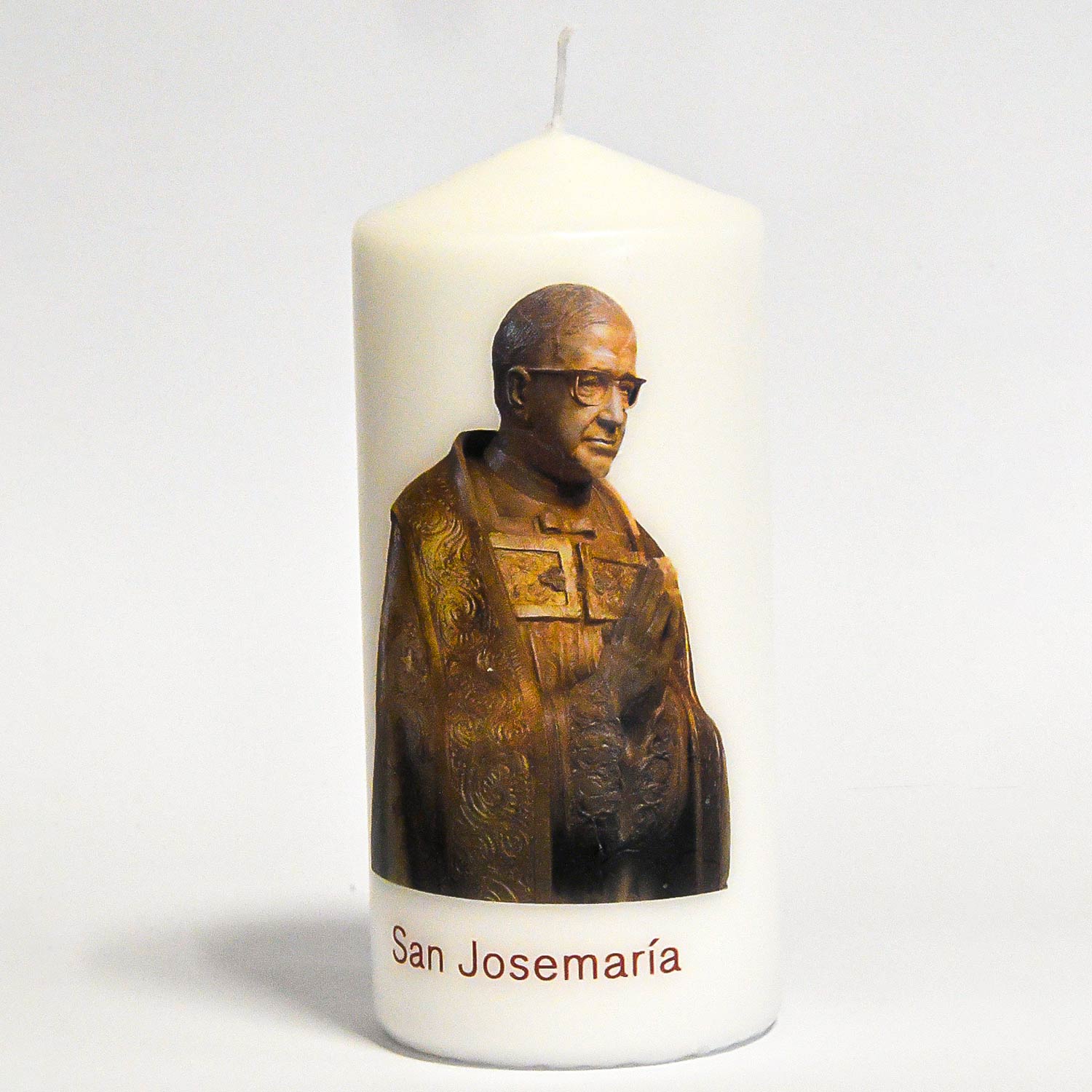 Vela con foto grande de San Josemaría