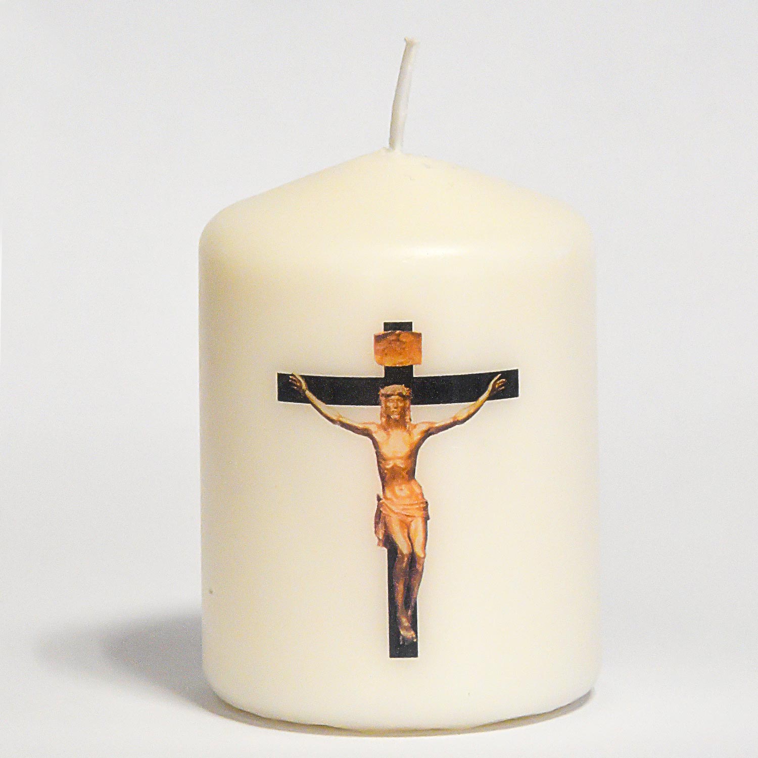 Vela con foto del Cristo de Bronce