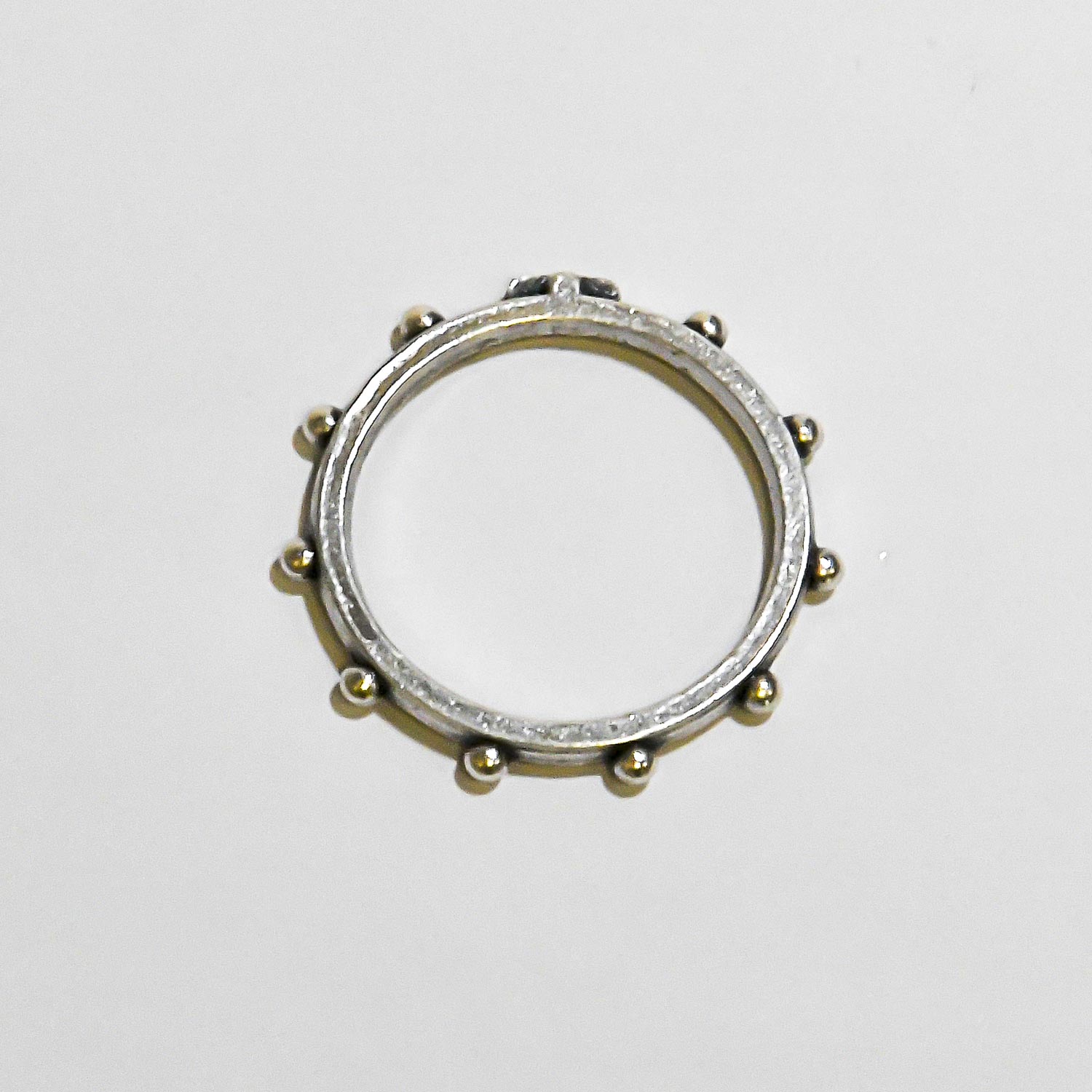 Anillo rosario metal talla 21