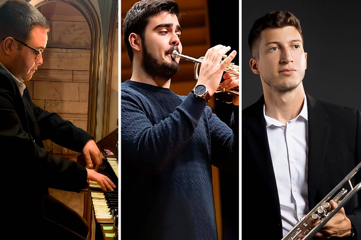 Ciclo de Órgano - Óscar Rodríguez (órgano), Marco Cubillas y Roberto Bolaño (trompetas)